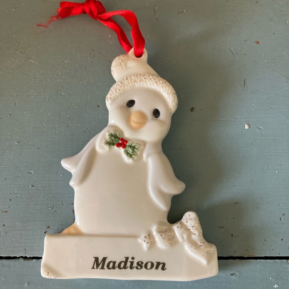Christmas ornament name Madison
